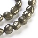Natural Pyrite Beads Strands G-F575-01D-2