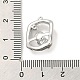 Pendentifs avec zircon cubiques à micro-pavés en laiton KK-H455-32P-3