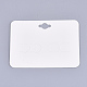 厚紙ヘアクリップ表示カード  長方形  アイボリー  7x9.7cm CDIS-T003-07-3