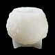 バラの花のボールキャンドル型  DIY食品グレードシリコンモールド  バラの花束の香りのキャンドル作りに  ホワイト  11.5x9.65cm CAND-NH0001-02C-4