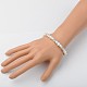 Perles rondes de perles de verre bracelets pour les enfants BJEW-JB01429-3