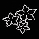 Pochoirs de découpe en acier au carbone sakura X-DIY-A008-09-3