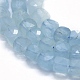 Chapelets de perles en aigue-marine naturelle G-D0013-33-3