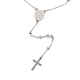 304 colliers de perles de chapelet en acier inoxydable pour la religion STAS-B021-02P-3