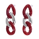 Aretes colgantes con cadenas de plástico acrílico y ccb EJEW-JE04240-M-2