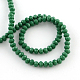 Faceted Solid Color Glass Rondelle Bead Strands GLAA-Q044-4mm-10-2