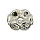 Brass Rhinestone Spacer Beads X-RB-A014-L6mm-01P-1