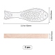 未完成のブナ材の空のスプーン  彫刻スプーン  ウッドクラフト用品  魚  バリーウッド  50x150x16mm WOOD-WH0108-74-2