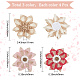 Gorgecraft 12 pièces de fleurs en toile de jute naturelles faites à la main DIY-GF0006-35-2