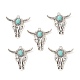 Synthetic Turquoise Pendants FIND-TADZ0001-06AS-1