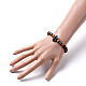 Natural Gemstone Stretch Beaded Bracelets BJEW-JB05174-5