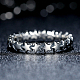 Stella placcata in rodio 925 anello da dito in argento sterling RJEW-FF0003-07-17mm-4