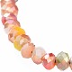 Bracelets de perles tressées en verre électrolytique réglable BJEW-JB04588-04-2