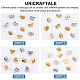 Unicraftale 80Pcs 8 Styles Ion Plating(IP) 304 Stainless Steel Ear Nuts STAS-UN0033-25-4
