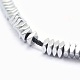 Electroplate Non-magnetic Synthetic Hematite Beads Strands G-L489-D07-2