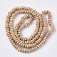 Brins de perles en bois naturel teint WOOD-T025-007A-007A-LF-2