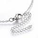 304 Stainless Steel Pendant Necklaces NJEW-O108-17P-3