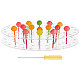 FINGERINSPIRE Cake Pop Stand Display with Screwdrivers 64 Hole Clear Acrylic Lollipop Holders Display Risers Oval Lollipop Stand Holder Candy or Sucker Stand for Wedding ODIS-WH0038-58-1