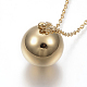 304 Stainless Steel Pendant Necklaces NJEW-P206-09G-3