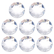 FINGERINSPIRE 10Pcs 51mm Flat Back Round Acrylic Rhinestone Stick On Plastic Gems Clear Extra Large Self Adhesive Round Jewels Embelishments Crystal Circle Gems for Costume Making Cosplay Crafts FIND-FG0001-95A-1