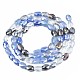 Chapelets de perles en verre électroplaqué EGLA-S194-17C-2