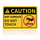 Panneaux d'avertissement en aluminium protégés contre les UV et étanches AJEW-WH0111-K09-1