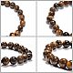 Bracelets extensibles avec perles en œil de tigre B072-7-3
