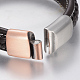 Braided Leather Cord Bracelets BJEW-H561-09F-3