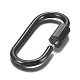 304 Stainless Steel Screw Carabiner Lock Charms STAS-H107-04A-B-2