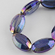 Chapelets de perles en verre électroplaqué EGLA-S059-22x14mm-M-2