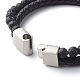 Natural Mixed Stone Round Beads Multi-strand Bracelets BJEW-JB06566-6
