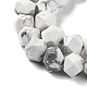 Brins de perles rondes coupées en étoile de howlite naturelle G-M418-C16-01-4