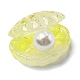 Cabochon di conchiglia glitterata in resina traslucida di colore sfumato RESI-R437-01D-3