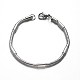 304 Stainless Steel Snake Chain Bracelets BJEW-M125-07P-1