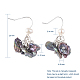 Adjustable Natural Baroque Pearl Keshi Pearl Finger Ring & Dangle Earrings Jewelry Sets SJEW-JS01072-6