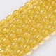 Perle sintetiche citrino fili G-C076-10mm-6A-1