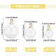 BENECREAT 60Pcs 3 Style ABS Plastic Imitation Pearl Charms KY-BC0001-28-2