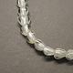 Perles en verre d'argent feuille manuelles X-FOIL-R050-12x8mm-17-2