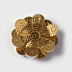 Cabochon de los bases de esmalte de bronce de la flor X-KK-K114-A03-G-2