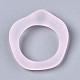 透明樹脂指輪  艶消し  ピンク  usサイズ6 3/4(17.1mm) X-RJEW-T013-001-B03-5