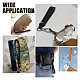 Pandahall Elite 2 шт. 2 стильные кожаные сумки с ремешками на запястье FIND-PH0017-27B-6