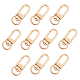 PandaHall 30 Pieces Golden Metal Lobster Claw Clasps Swivel Lanyards Trigger Snap Hooks Strap for Keychain Key Rings DIY Bags Jewelry Findings Crafts PALLOY-PH0013-42G-1