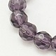 Faceted Glass Round Beads Strands X-GF6mmC04-1