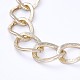 Aluminum Curb Chain Necklaces NJEW-JN02797-02-2