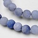 Chapelets de perles en aventurine bleue naturelle G-D809-09-6mm-3