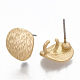 Zubehör der Ohrstecker aus einer Legierung mit glatter Oberfläche PALLOY-T064-26MG-2
