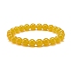 Dyed Natural Malaysia Jade Round Beads Stretch Bracelets Set BJEW-JB06955-2