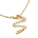 Ion Plating(IP) 304 Stainless Steel Oval Ball Chain Necklace for Men Women NJEW-M200-09G-3