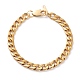 Placage sous vide pour femmes 304 chaînes cubaines en acier inoxydable bracelets et colliers ensembles de bijoux SJEW-JS01156-5