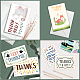 Superdant gracias tarjetas temáticas DIY-SD0001-12-4